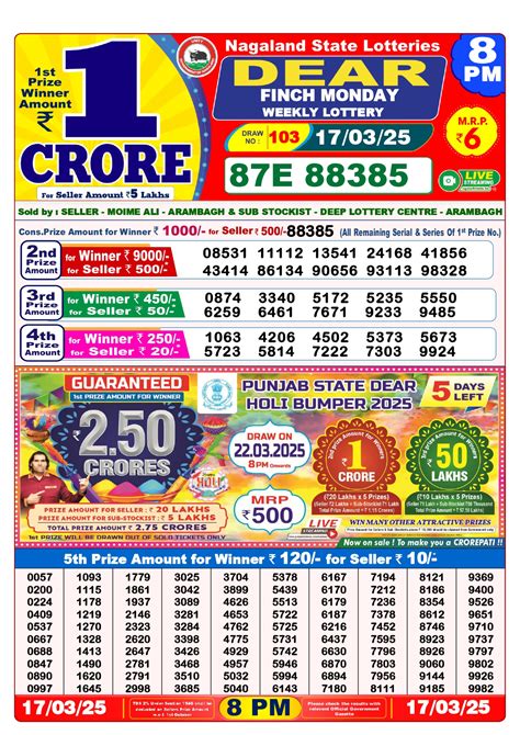 17 tarik dear lottery